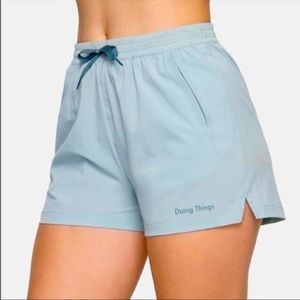 Outdoor Voices Doing Things Shorts Icy Blue- Size Medium